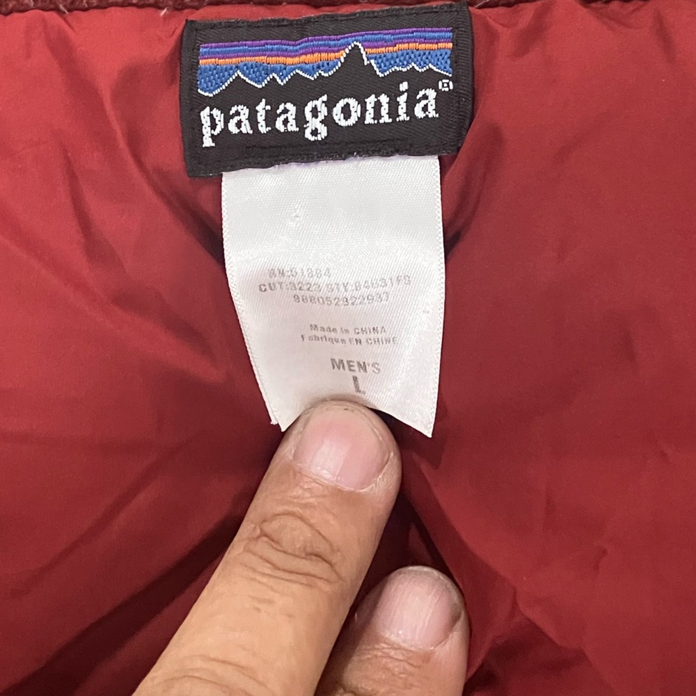 Vtg Patagonia Hi Loft Goose Down Insulated Vest Large - Picture 7 of 16